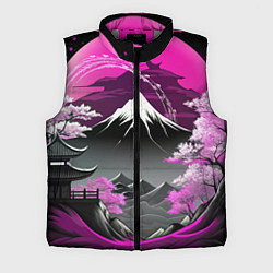 Мужской жилет Япония природа в коллаже