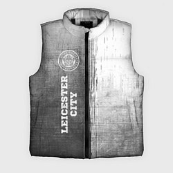 Мужской жилет Leicester City - grey gradient по-вертикали, цвет: 3D-черный