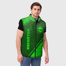 Мужской жилет Brighton - green gradient вертикально, цвет: 3D-черный — фото 2