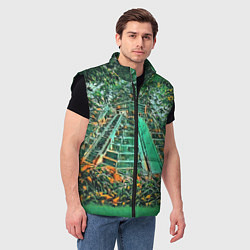 Мужской жилет Башня в джунглях, цвет: 3D-черный — фото 2