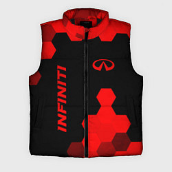 Мужской жилет Infiniti - red gradient вертикально, цвет: 3D-черный