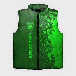 Мужской жилет AEK Athens - green gradient по-вертикали
