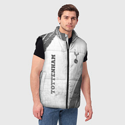 Мужской жилет Tottenham - white gradient вертикально, цвет: 3D-черный — фото 2