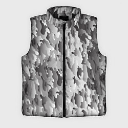 Мужской жилет Монохромный камуфляж, цвет: 3D-черный