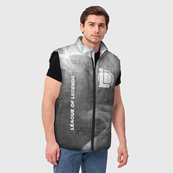 Мужской жилет League of Legends - grey gradient вертикально, цвет: 3D-черный — фото 2