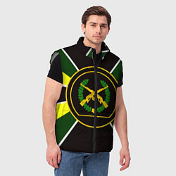 Мужской жилет Мотострелковые войска: шеврон без текста, цвет: 3D-светло-серый — фото 2