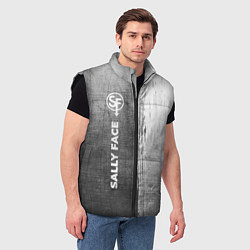 Мужской жилет Sally Face - grey gradient по-вертикали, цвет: 3D-черный — фото 2