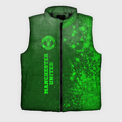 Мужской жилет Manchester United - green gradient по-вертикали, цвет: 3D-черный