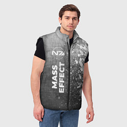Мужской жилет Mass Effect - grey gradient по-вертикали, цвет: 3D-черный — фото 2