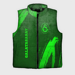 Мужской жилет Galatasaray - green gradient вертикально, цвет: 3D-черный