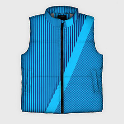 Мужской жилет Сине-голубой с широкой полосой, цвет: 3D-светло-серый