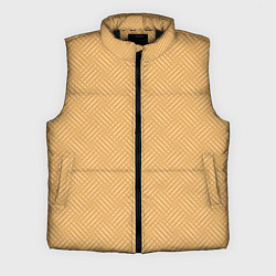 Мужской жилет Песочный жёлто-бежевый однотонный текстура лоскуты, цвет: 3D-черный