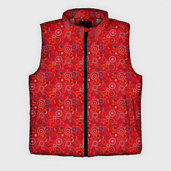 Мужской жилет Алый красный деревенский абстрактный узор