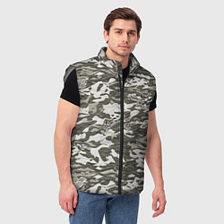 Мужской жилет Фактурный камуфляж, цвет: 3D-светло-серый — фото 2