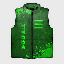 Мужской жилет OneRepublic - green gradient вертикально