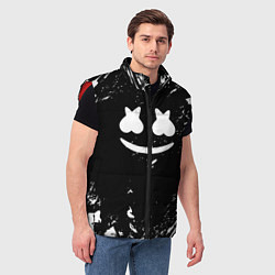 Мужской жилет Marshmello брызги красок, цвет: 3D-красный — фото 2