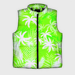 Мужской жилет Кислотные тропики, цвет: 3D-черный