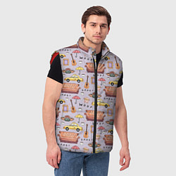 Мужской жилет Друзья - паттерн, цвет: 3D-красный — фото 2