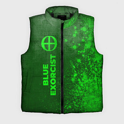 Мужской жилет Blue Exorcist - green gradient по-вертикали