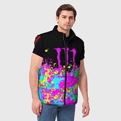 Мужской жилет Monster energy краски неоновые, цвет: 3D-красный — фото 2