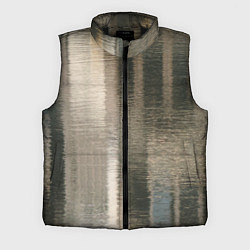 Мужской жилет Размытые серо-бежевые полосы