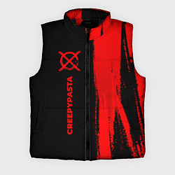Мужской жилет CreepyPasta - red gradient по-вертикали