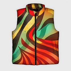 Мужской жилет Жаркая полосатая абстракция