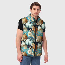 Мужской жилет Маленькие тыковки, цвет: 3D-черный — фото 2