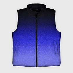 Мужской жилет Градиент индиго из чёрно в синий текстура крошка, цвет: 3D-черный