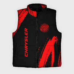 Мужской жилет Chrysler - red gradient вертикально, цвет: 3D-черный