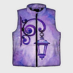 Мужской жилет Уличный фиолетовый фонарь