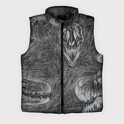 Мужской жилет Черепа динозавров - эскиз