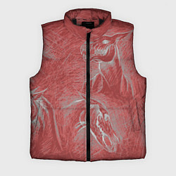 Мужской жилет Черепа лошадей - эскиз, цвет: 3D-черный