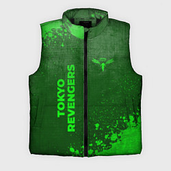 Мужской жилет Tokyo Revengers - green gradient вертикально, цвет: 3D-черный