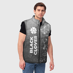 Мужской жилет Black Clover - grey gradient по-вертикали, цвет: 3D-черный — фото 2