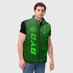 Мужской жилет BYD - green gradient по-вертикали, цвет: 3D-черный — фото 2