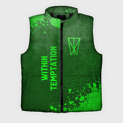 Мужской жилет Within Temptation - green gradient вертикально