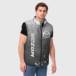 Мужской жилет Mazda - grey gradient вертикально, цвет: 3D-черный — фото 2