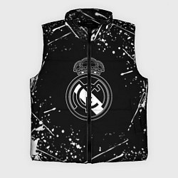 Мужской жилет Real Madrid белые краски, цвет: 3D-черный