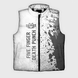 Мужской жилет Five Finger Death Punch - white gradient по-вертик, цвет: 3D-черный