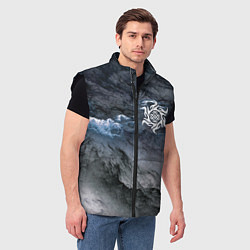 Мужской жилет Символика Белобога - оберег, цвет: 3D-черный — фото 2