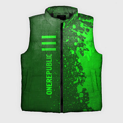 Мужской жилет OneRepublic - green gradient по-вертикали, цвет: 3D-черный