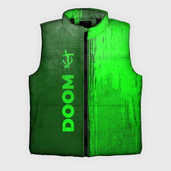 Мужской жилет Doom - green gradient по-вертикали, цвет: 3D-черный