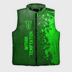 Мужской жилет Within Temptation - green gradient по-вертикали