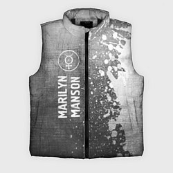 Мужской жилет Marilyn Manson - grey gradient по-вертикали