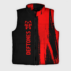 Мужской жилет Deftones - red gradient по-вертикали
