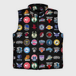 Мужской жилет Команды НБА на черном фоне, цвет: 3D-черный