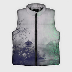 Мужской жилет Рыбацкий домик на берегу озера