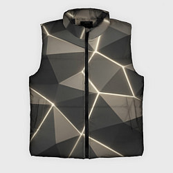 Мужской жилет Серая объемная текстура с гранями