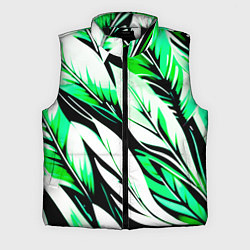 Мужской жилет Крупные листья абстракция